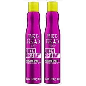 TIGI Bed Head Queen For A Day Thickening Spray 10.5 oz Fine Hair Lot of 2